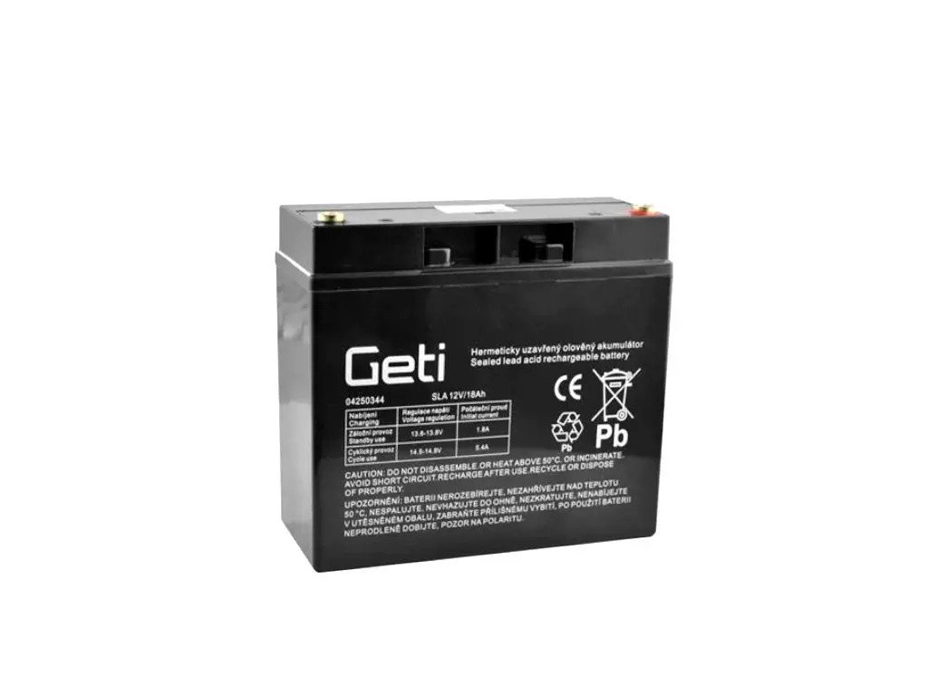 Baterie olověná 12V 18Ah Geti 04250344