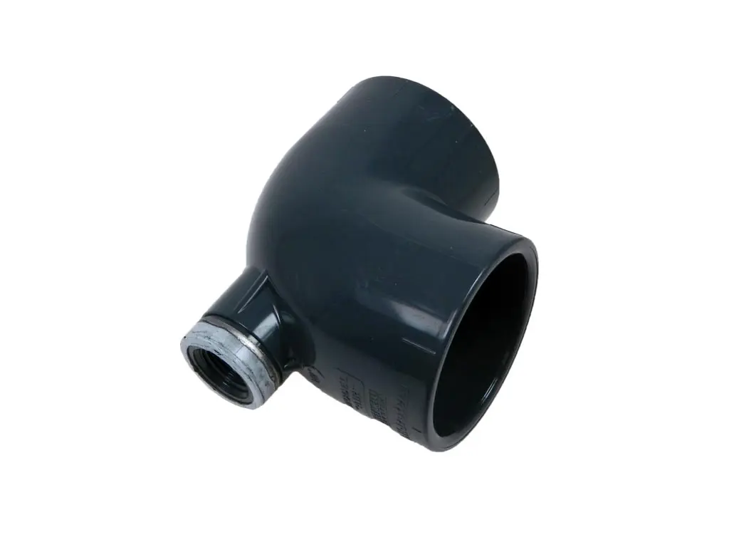 Koleno 90° lepení/ lepení PVC 63 mm AIR horní vývod se závitem 1/2"