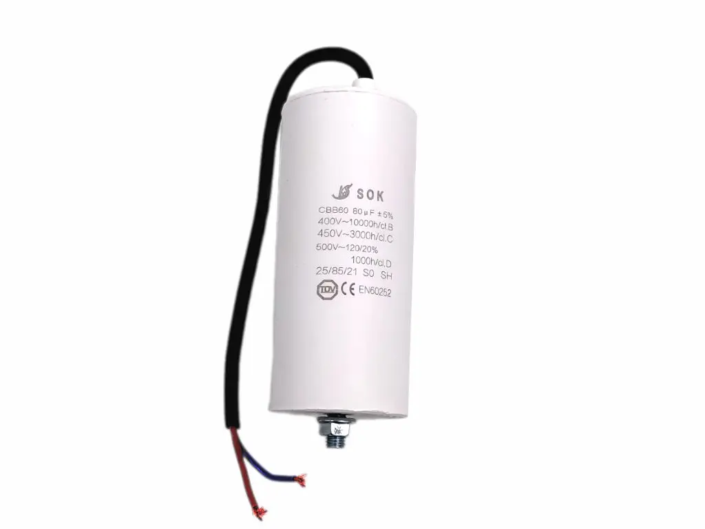 Kondenzátor rozběhový 80mF-kabely TC886HS