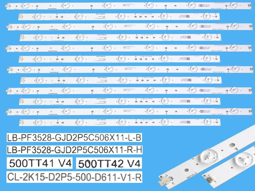 LED podsvit 1000mm sada Philips náhrada 705TLB50B337DL00L celkem 12 pásků / DLED TOTAL ARRAY 996592003767 / 500TT41V4 + 500TT42V4 / CL-2K15-D2P5-500-D611-V1 / 705TLB50B339DL02LA