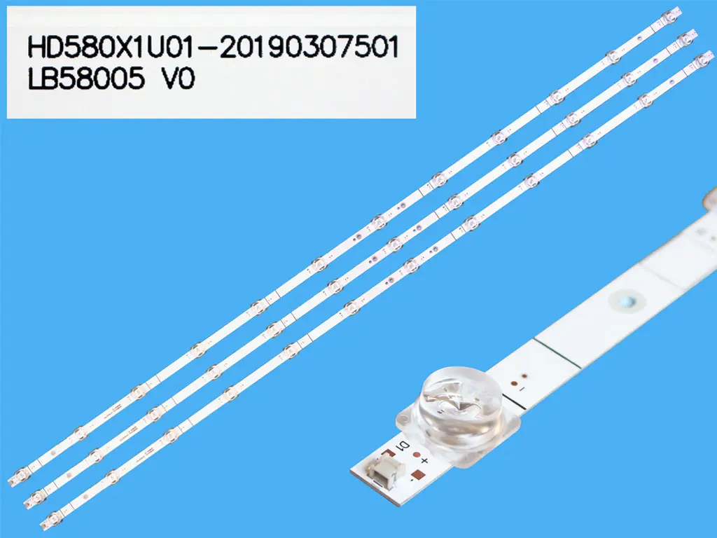 LED podsvit 1100mm sada Hisense celkem 3 kusy / LED Backlight 1100mm LB58005 / LB58006 HD580X1U01-2019072901