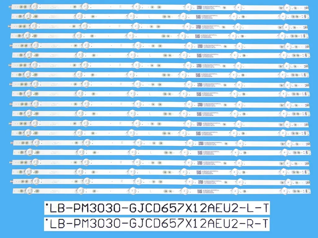 LED podsvit 1330mm sada Philips 210BZ06DLB33BP01X celkem 20 kusů / LED Backlight LB-PM3030-GJCD657X12AEU2 / 705TLB65B338BP01X