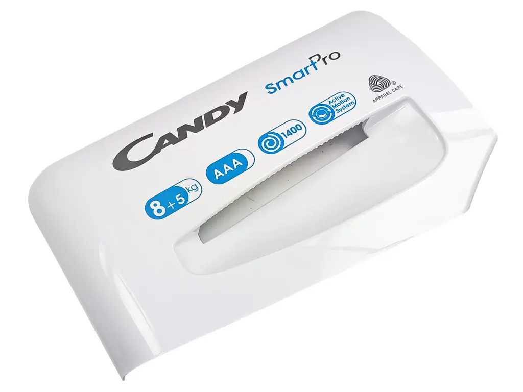 Přední čelo / madlo násypky pračky 43028661 CANDY / HOOVER, originál