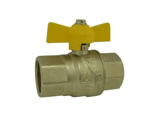 Plynový kulový kohout 1/2" FF motýl MOP5