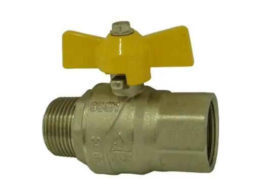 Plynový kulový kohout 1" MF motýl MOP5
