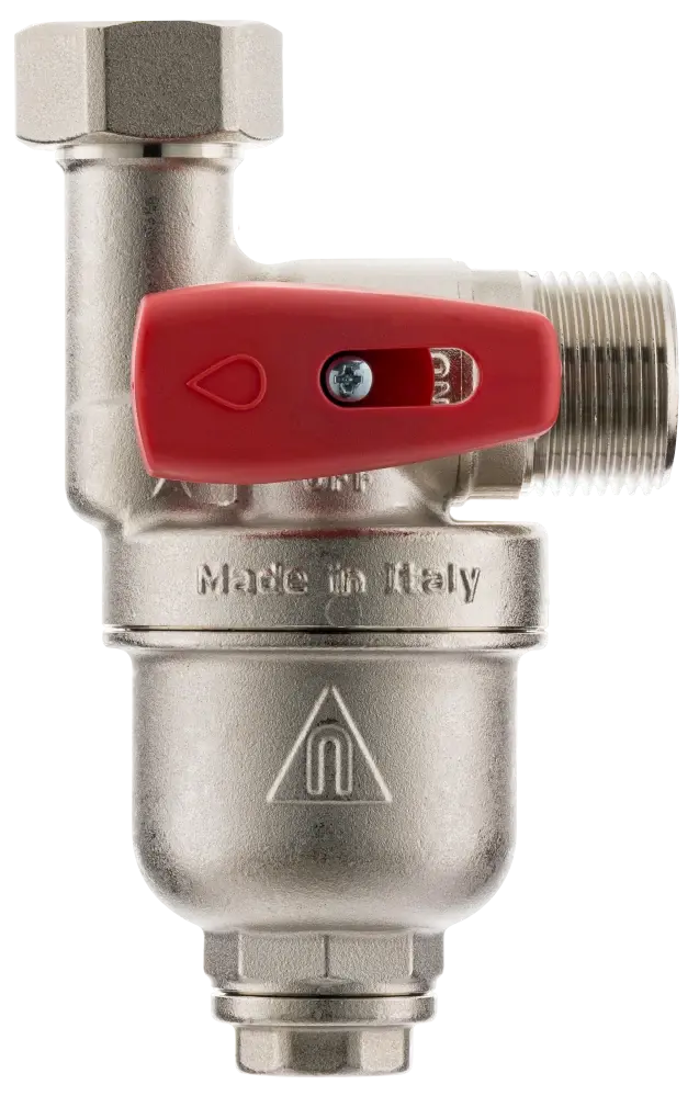 Ultrakompaktní mosazný magnetický odkalovač s uzavíracím ventilem 3/4" - ASTRO MINI PLUS 0-80°C
