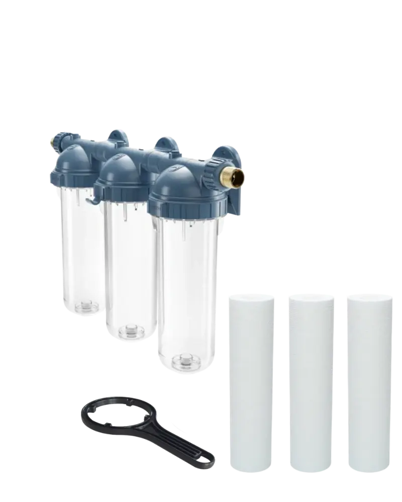 Vodní filtr IZZI 10" - TRIO G3/4" - SET pro dešťovou vodu