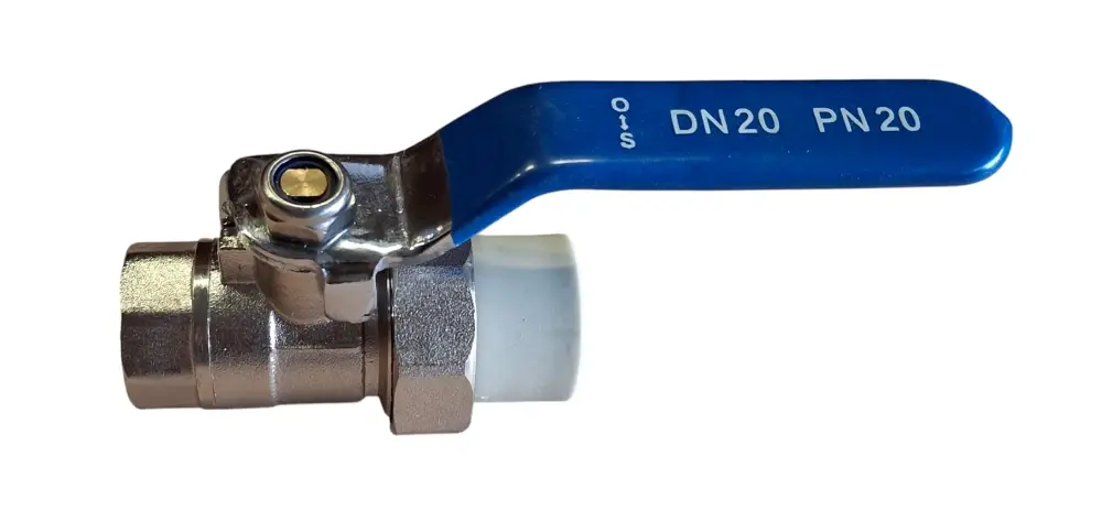 PPR Kulový kohout 20x1/2" s vnitřním závitem a varným šroubením