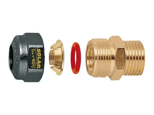 2544 Šroubení pro solární systém 3/4" M průměr 22mm
