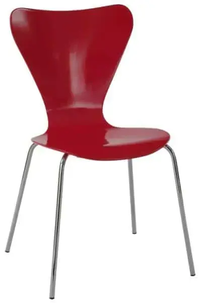 Autronic Jídelní židle C-180-5 RED - červená