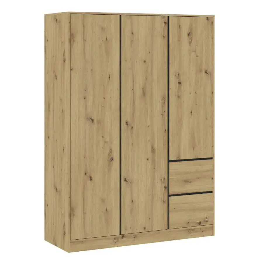 Casarredo Šatní skříň 3D2S BURELA dub artisan/antracit