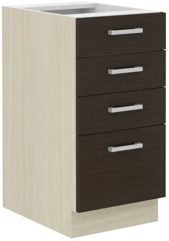 Falco Kuchyňská skříňka Christo 40D-4S-BB dub ferrara/legno tmavé