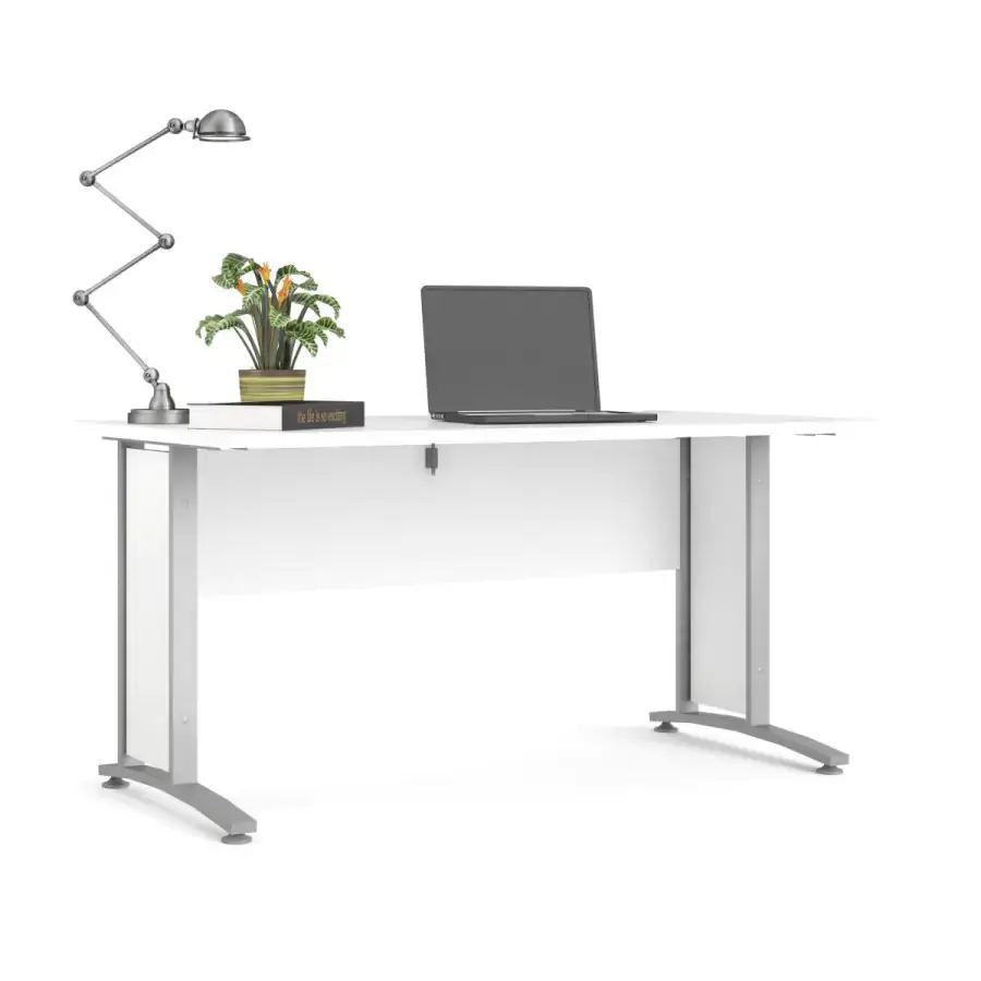 Falco Psací stůl Office 402/437 bílá/silver grey