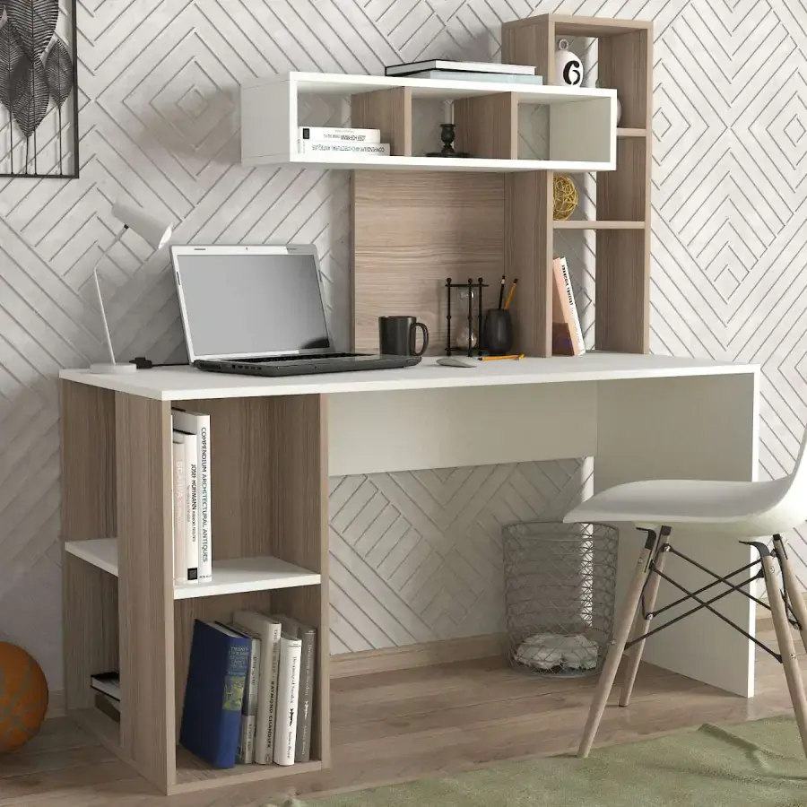Casarredo Psací stůl ZAKIMI - bílá/cordoba