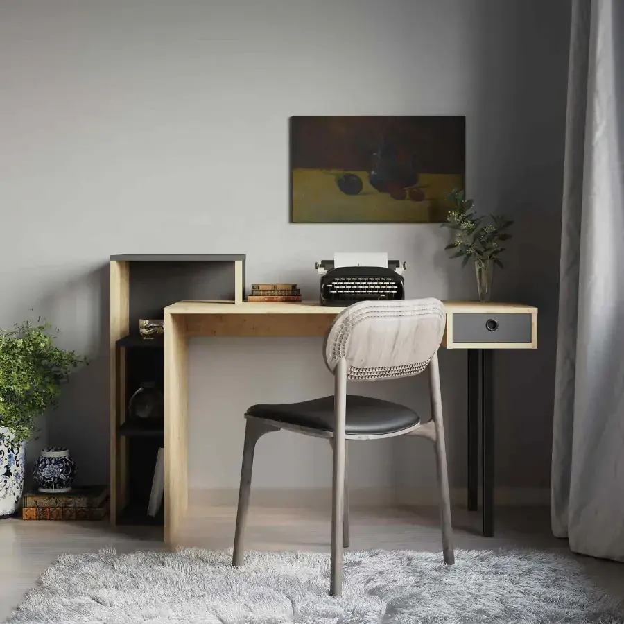 Casarredo Psací stůl ANITA - dub/antracit