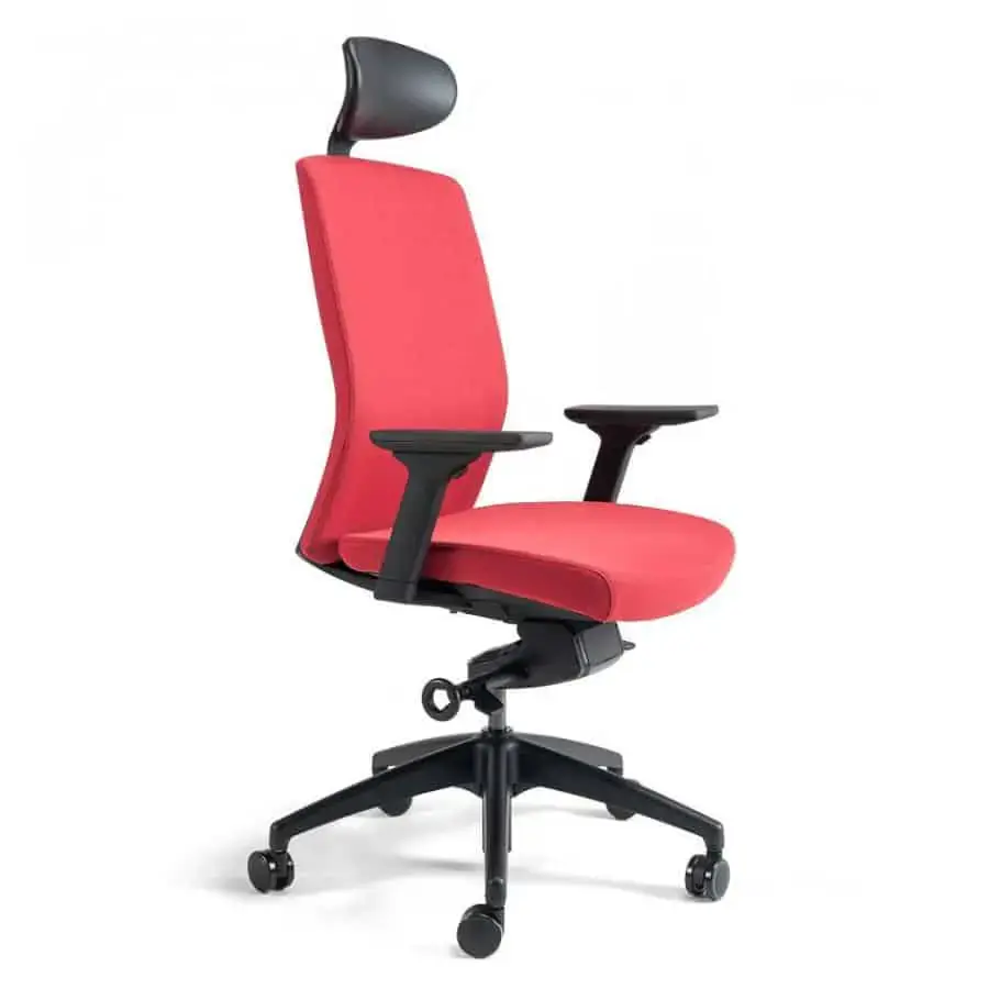 Office Pro Kancelářská židle J2 SP černý plast - červená 202
