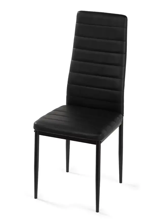 Jídelní židle CORIA DINING, hnědá eko kůže, 6 ks