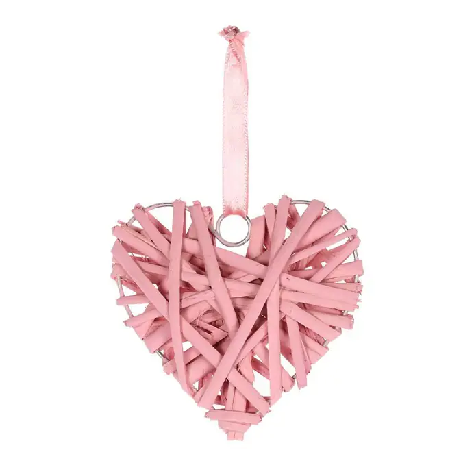 Autronic Srdce proutěné OC3773-PINK