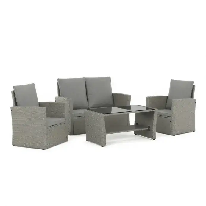 Autronic Zahradní sestava polyratan AZS-A1523 GREY