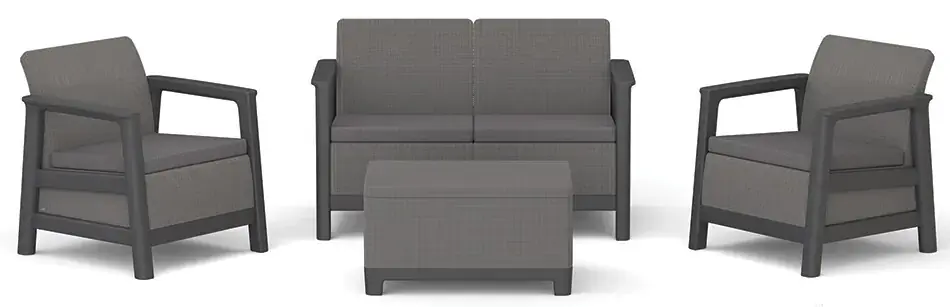 Keter Set SCANDI LINEA - Mountain Grey/Grafit