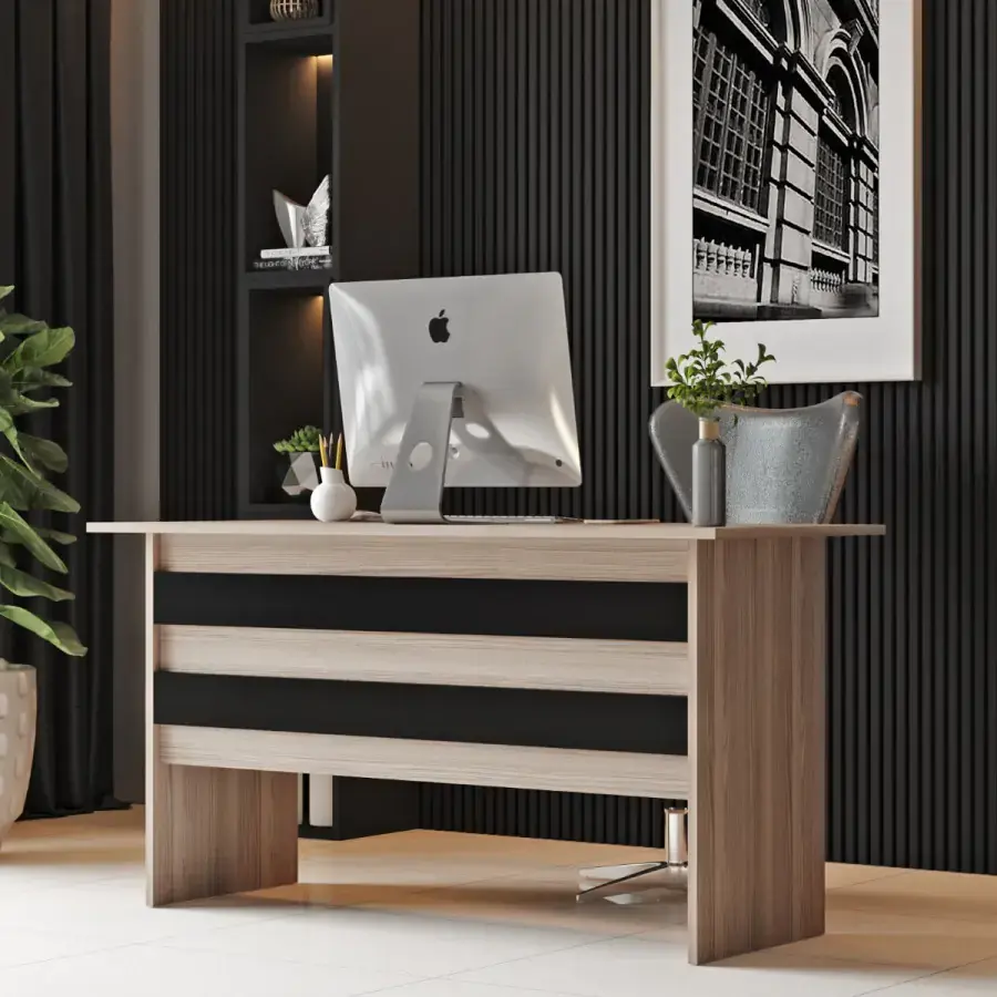 Casarredo Psací stůl VELMA - dub/černá