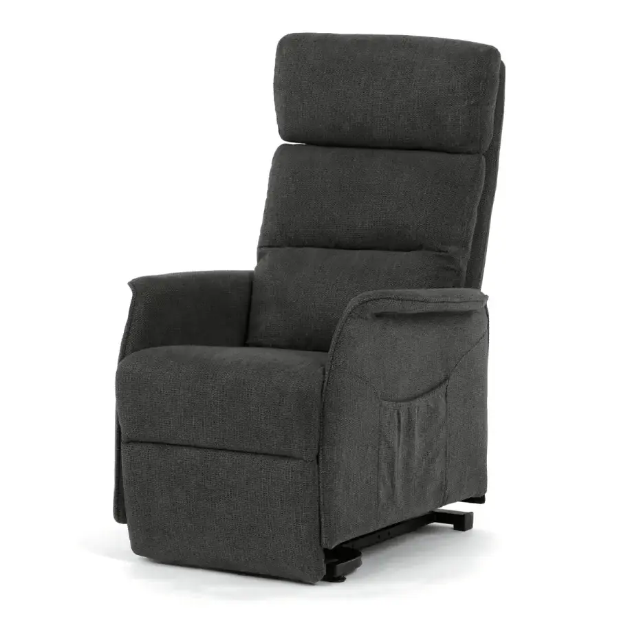 Polohovací křeslo šedé, elektrické TV-L8960 GREY2