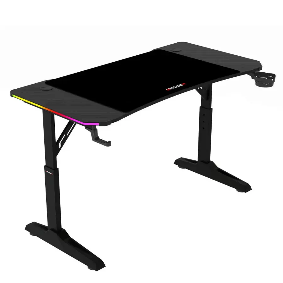 Autronic Herní stůl LT-H1212 BK 120 × 60 cm – RGB LED