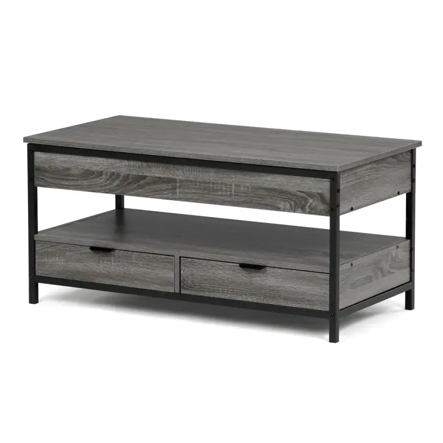 Autronic Konferenční stolek CT-I1201 GREY - šedý dub