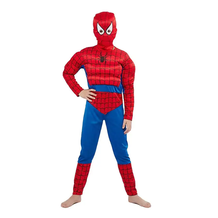 FunCo Dětský kostým Svalnatý Spiderman 122-134 L
