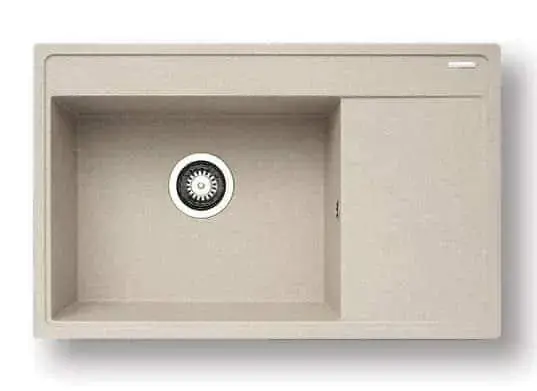 Casarredo Pyragranitový dřez CAMEA 1B 1D LH (79x50) beige