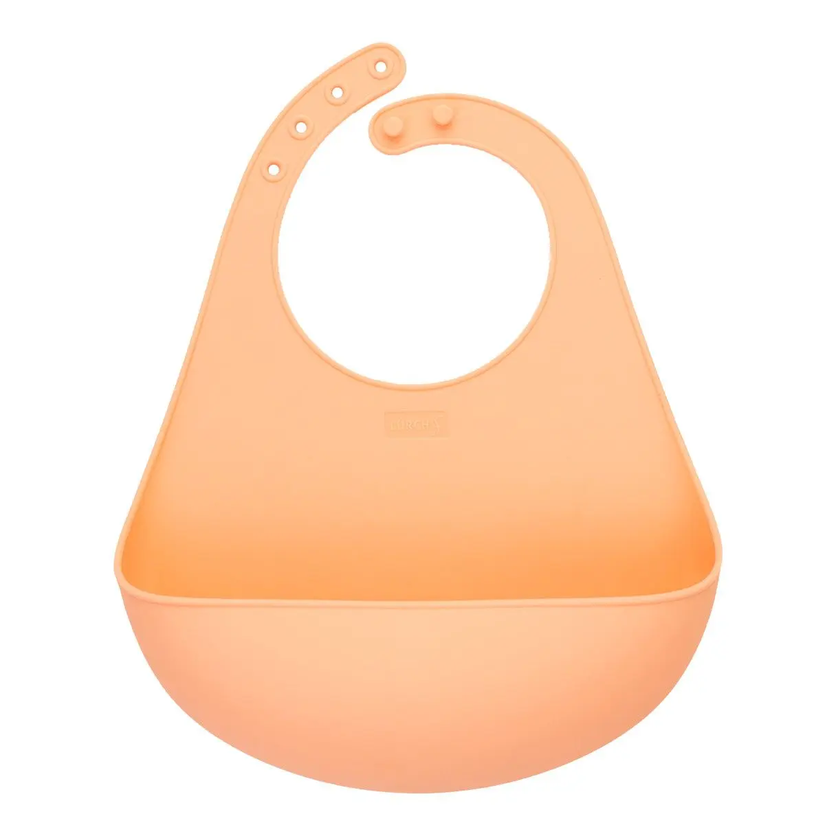Lurch - dětský silikonový bryndák apricot