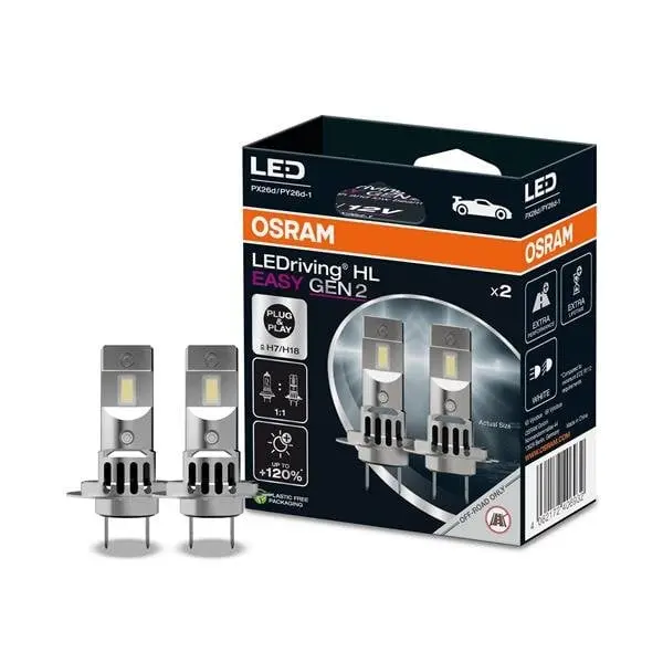 Sada autožárovek OSRAM H7/H18-LED EASY GEN 2 (2ks)