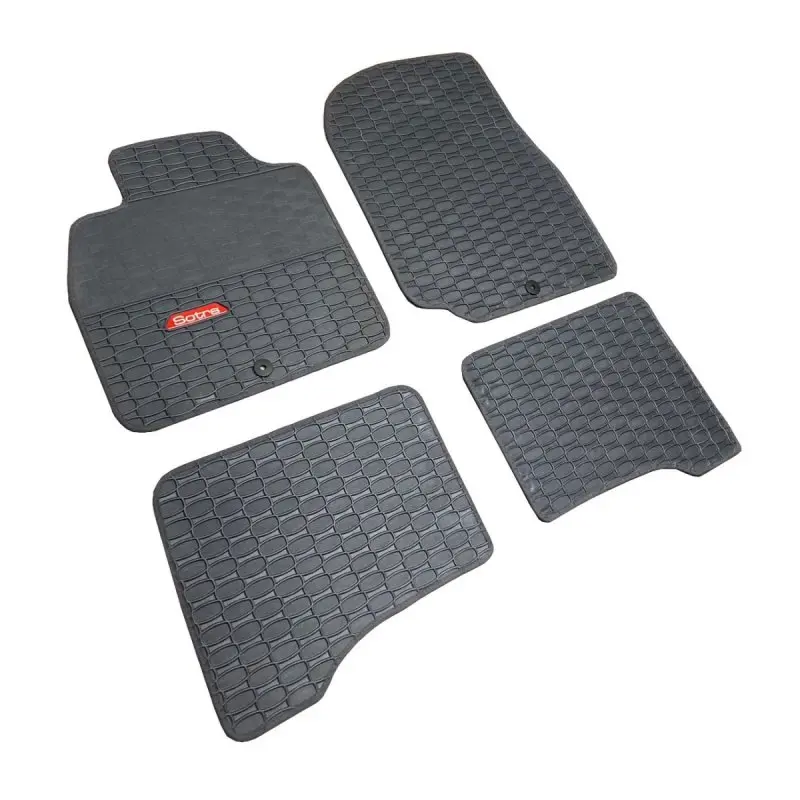 Gumové autokoberce Toyota Landcruiser J100 2002-2007 (šedé, šedá lemovka)