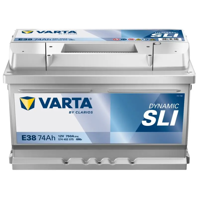 Autobaterie Varta Dynamic SLI 74Ah, 12V, 750A, E38