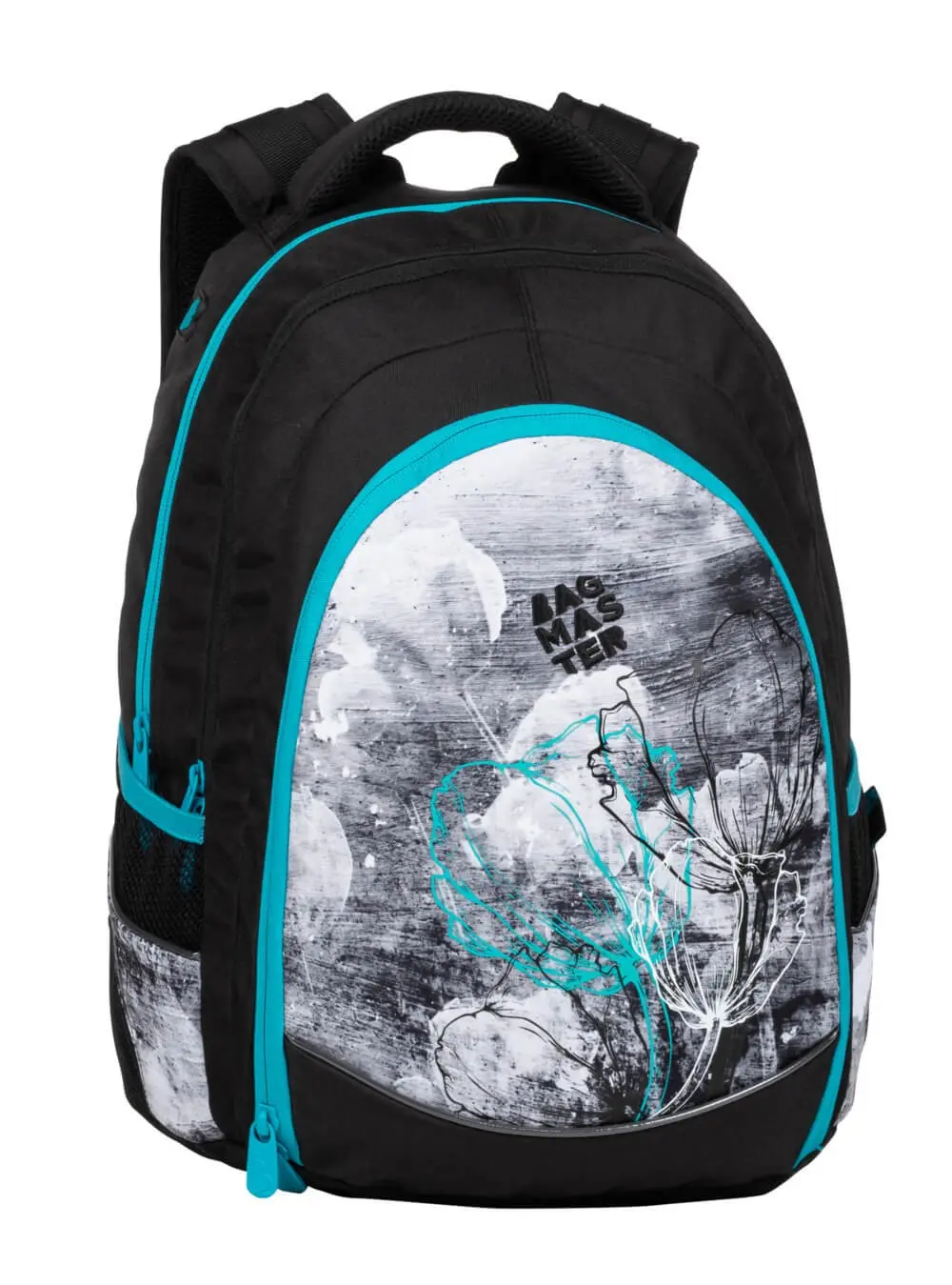 Studentský batoh Bagmaster Digital 20 B Turquoise/gray/black
