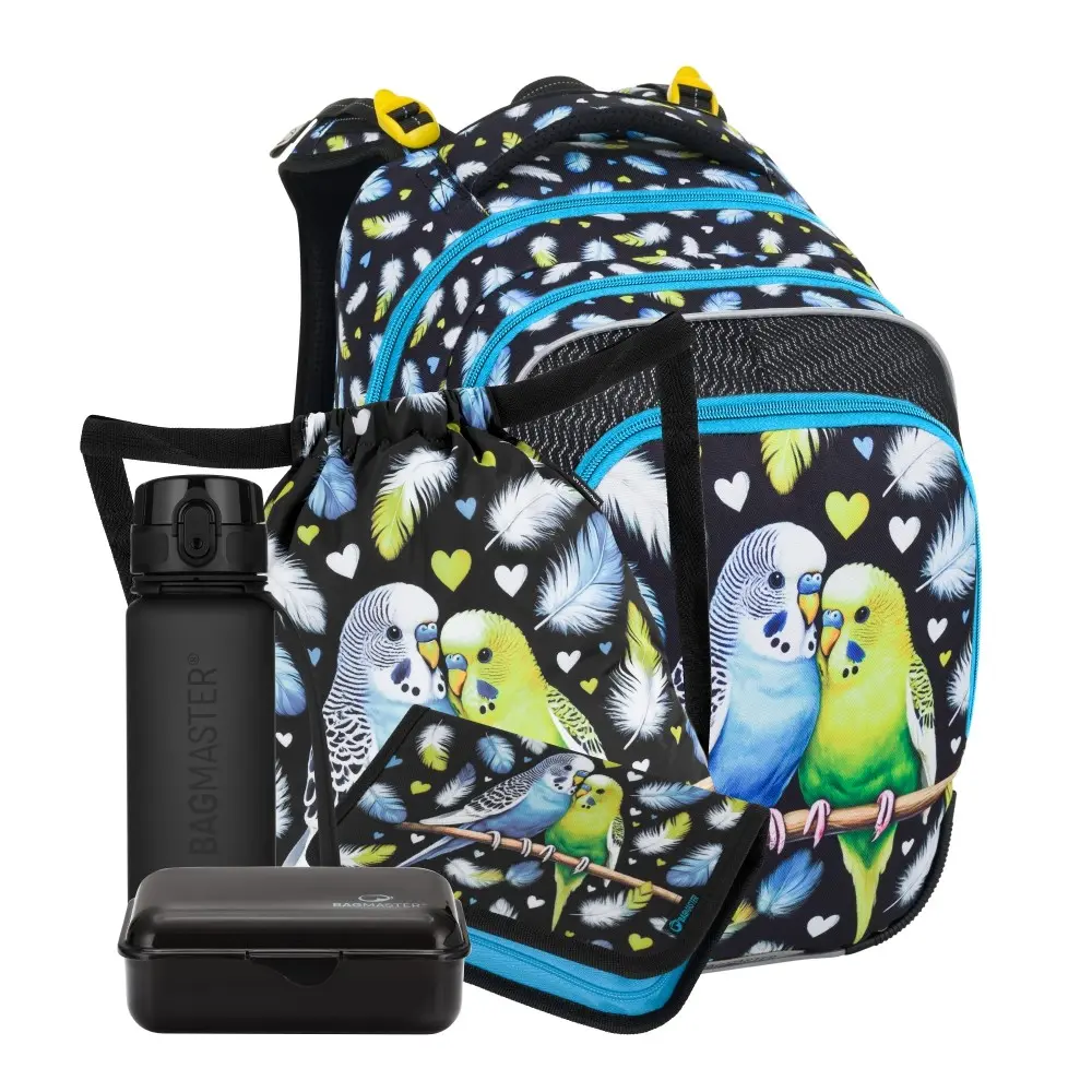 Bagmaster BETA 25 A velký školní set pro prvňáčky – papoušek