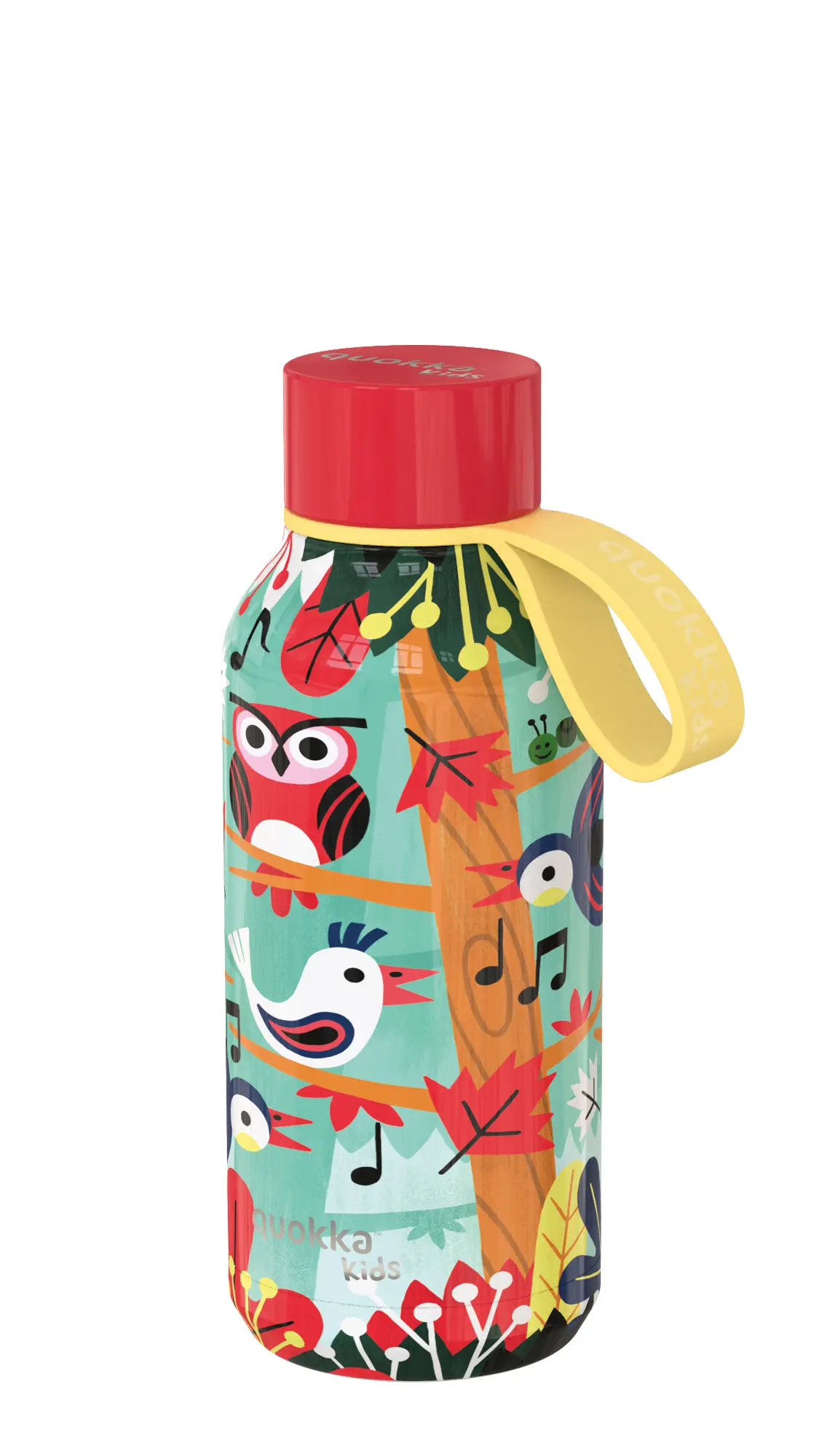 Dětská termoláhev Solid, 330ml, Quokka, ptáci