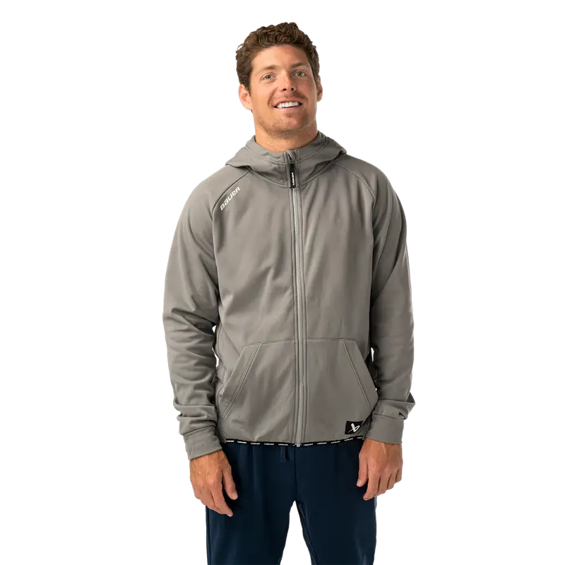 Mikina Team Fleece Zip Sr Gry