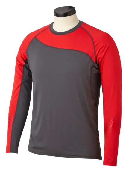 Triko PRO LS BL Yth-DGY/RED