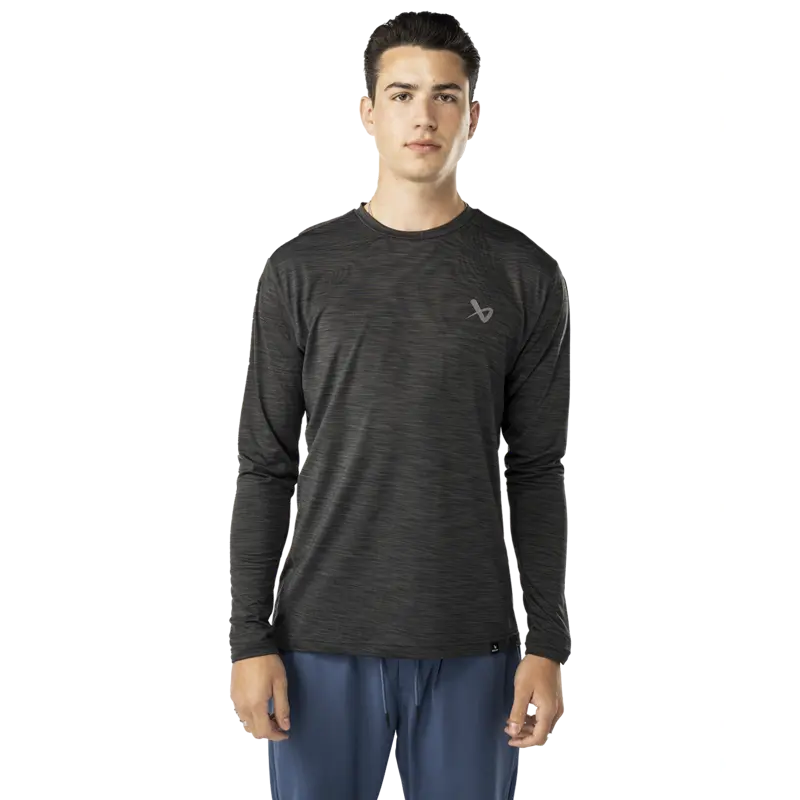 Triko LS Tech Tee GRY Sr
