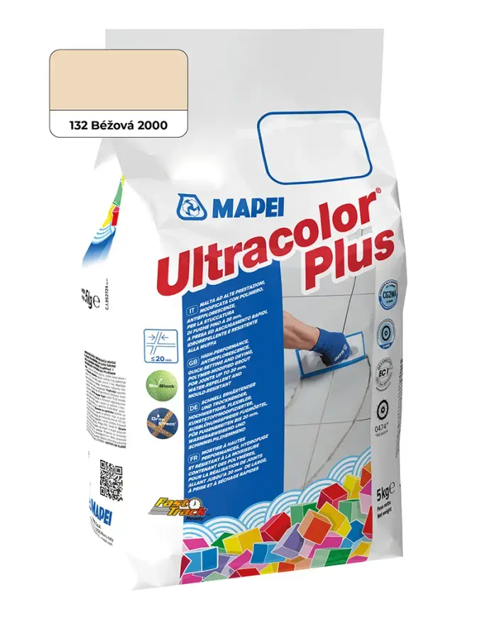 Hmota spárovací Mapei Ultracolor Plus 132 béžová 2000 5 kg