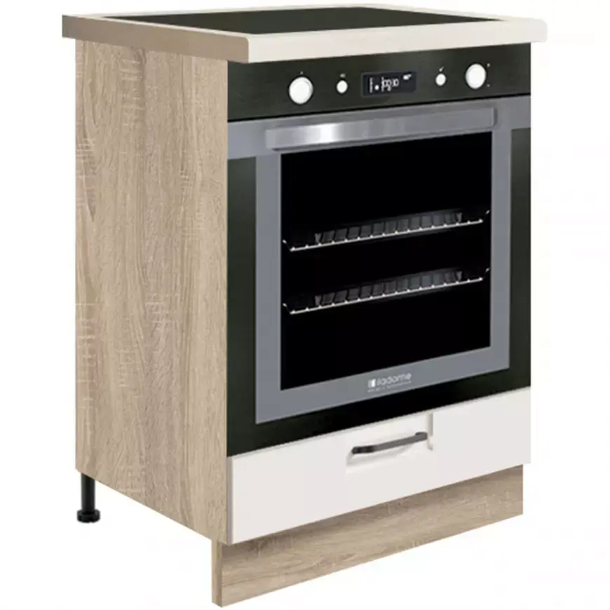 Kuchyňská Skříňka Favorit 17D Sonoma/White/Ribbeck