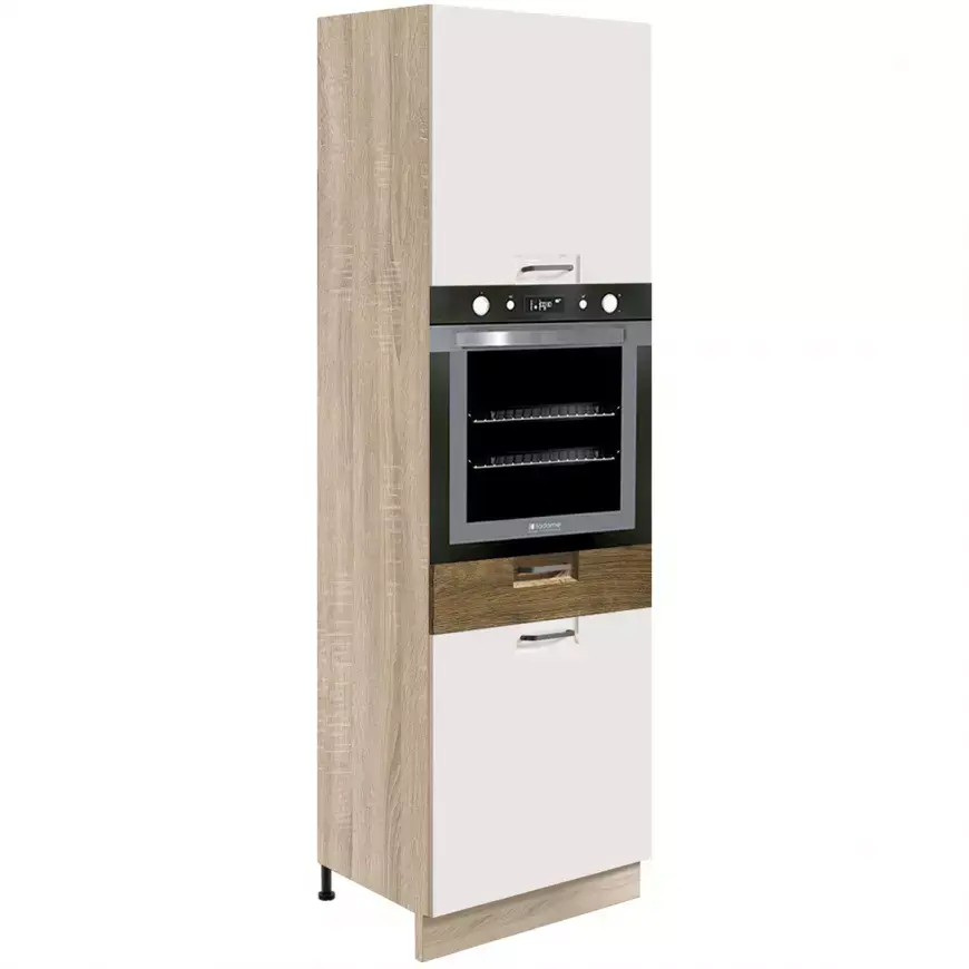 Kuchyňská Skříňka Favorit 20D Sonoma/White/Ribbeck