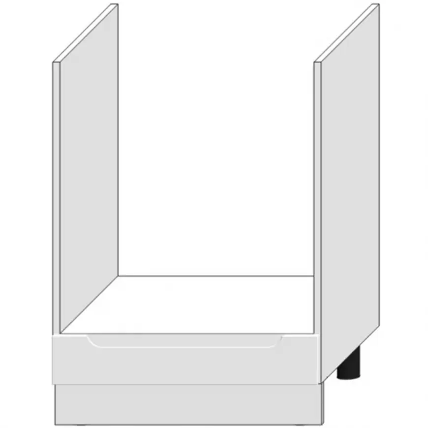 Kuchyňská skříňka Zoya Dk60 bílý puntík/bílá