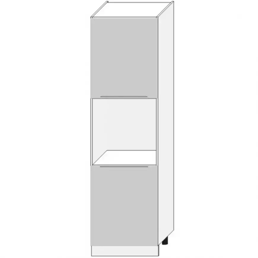 Kuchyňská Skříňka Zoya D60pk 2133 Pl Světle Šedá Mat/Bílý