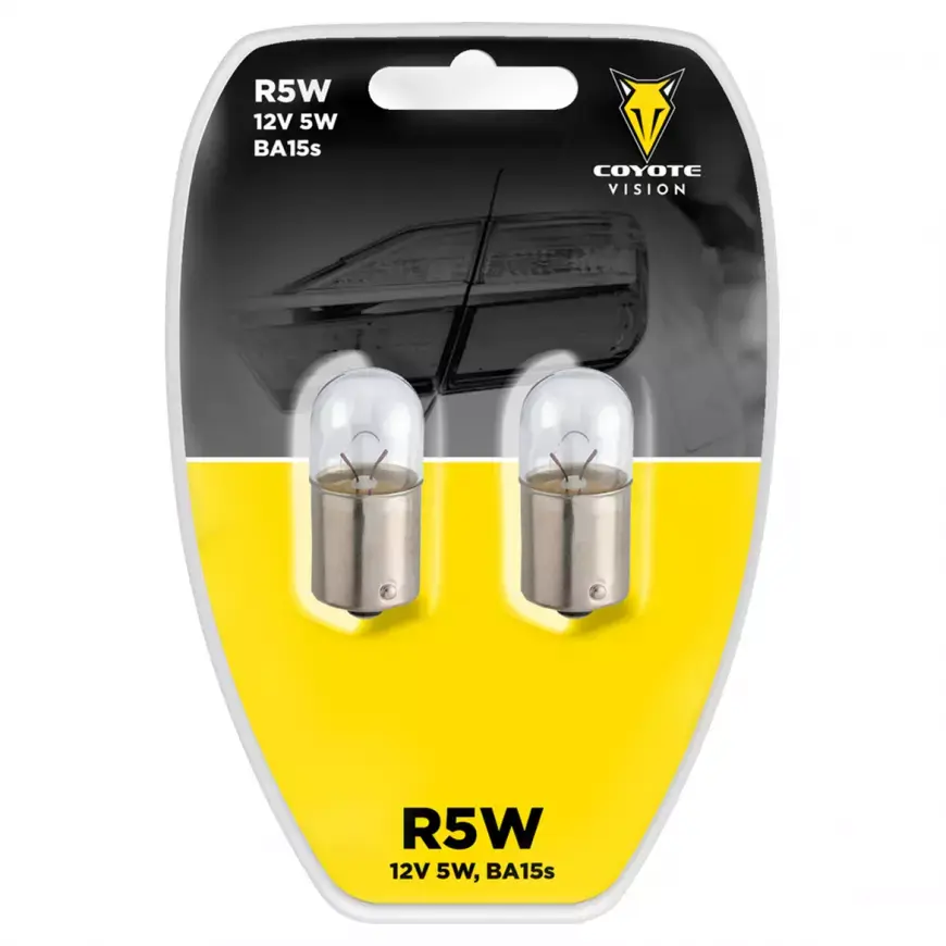 Žárovka 12V 5W R5W BA15S Coyote Vision 2 ks Blistr