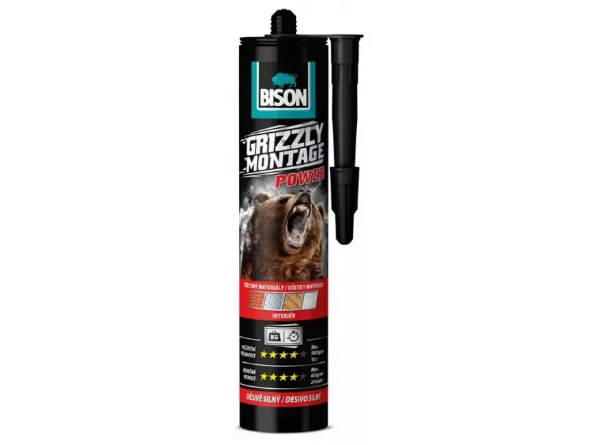 BISON univerzální lepidlo GRIZZLY MONTAGE POWER 370 g