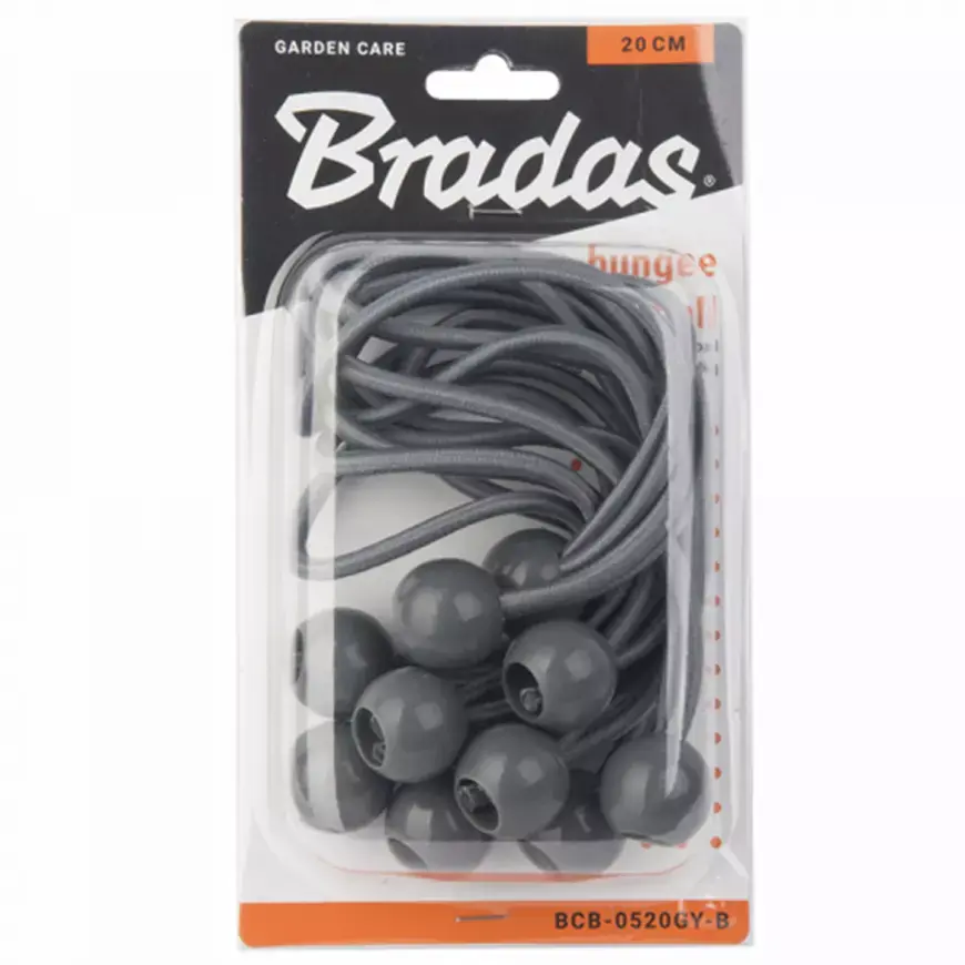 Upínací gumy s kuličkou Bungee Cord Ball 10 ks x 20 cm
