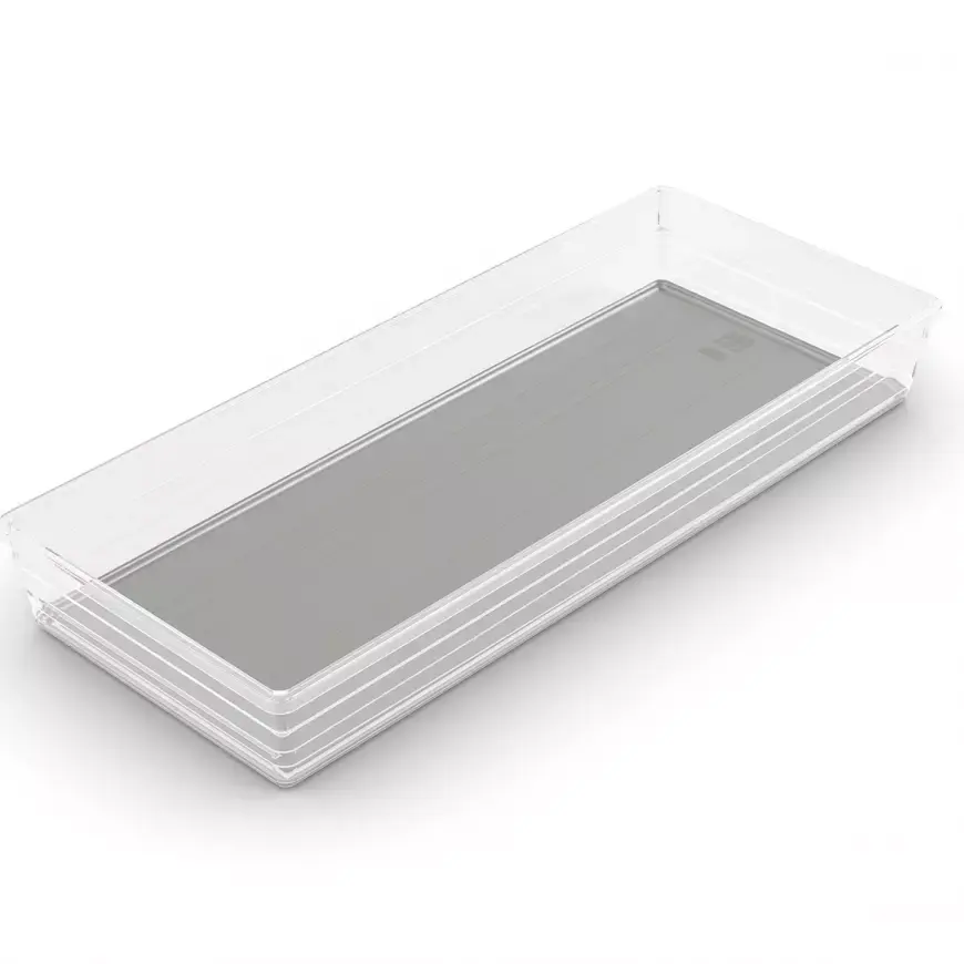 Organizér do zásuvky 8 Sistemo – transparent/šedý