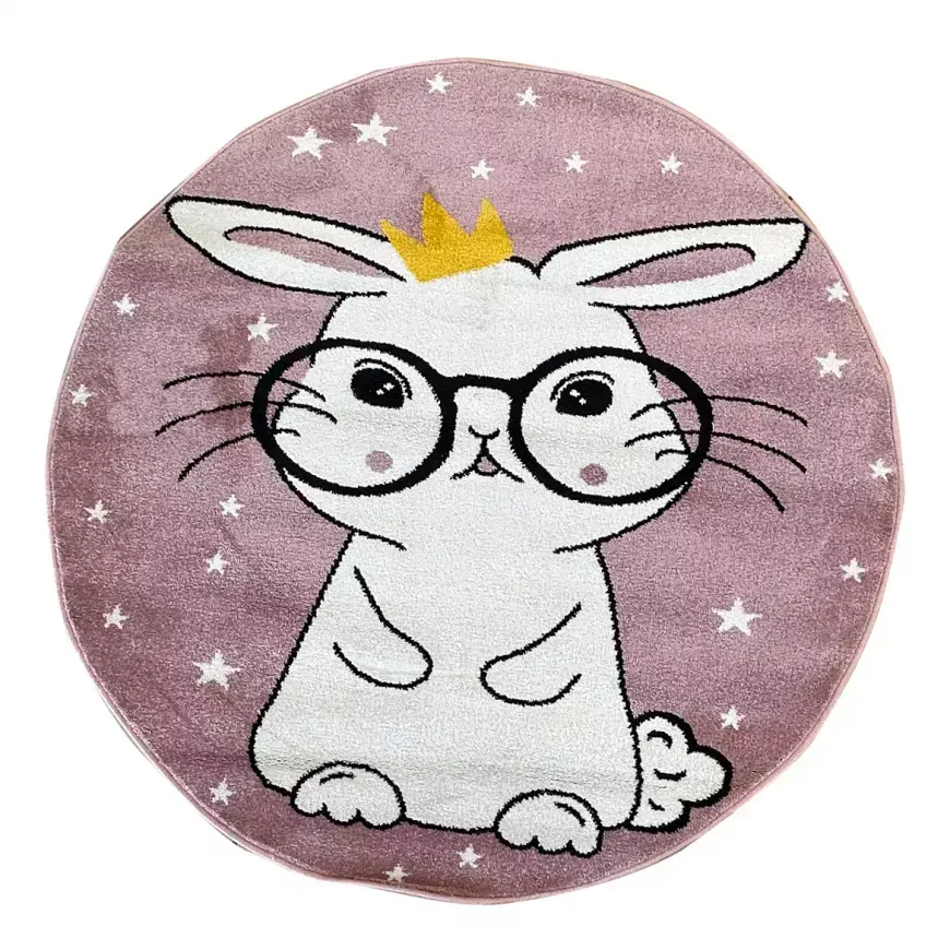 Koberec Frisee Soft Kids 1,2/1,2 FR3 F0719 růžový